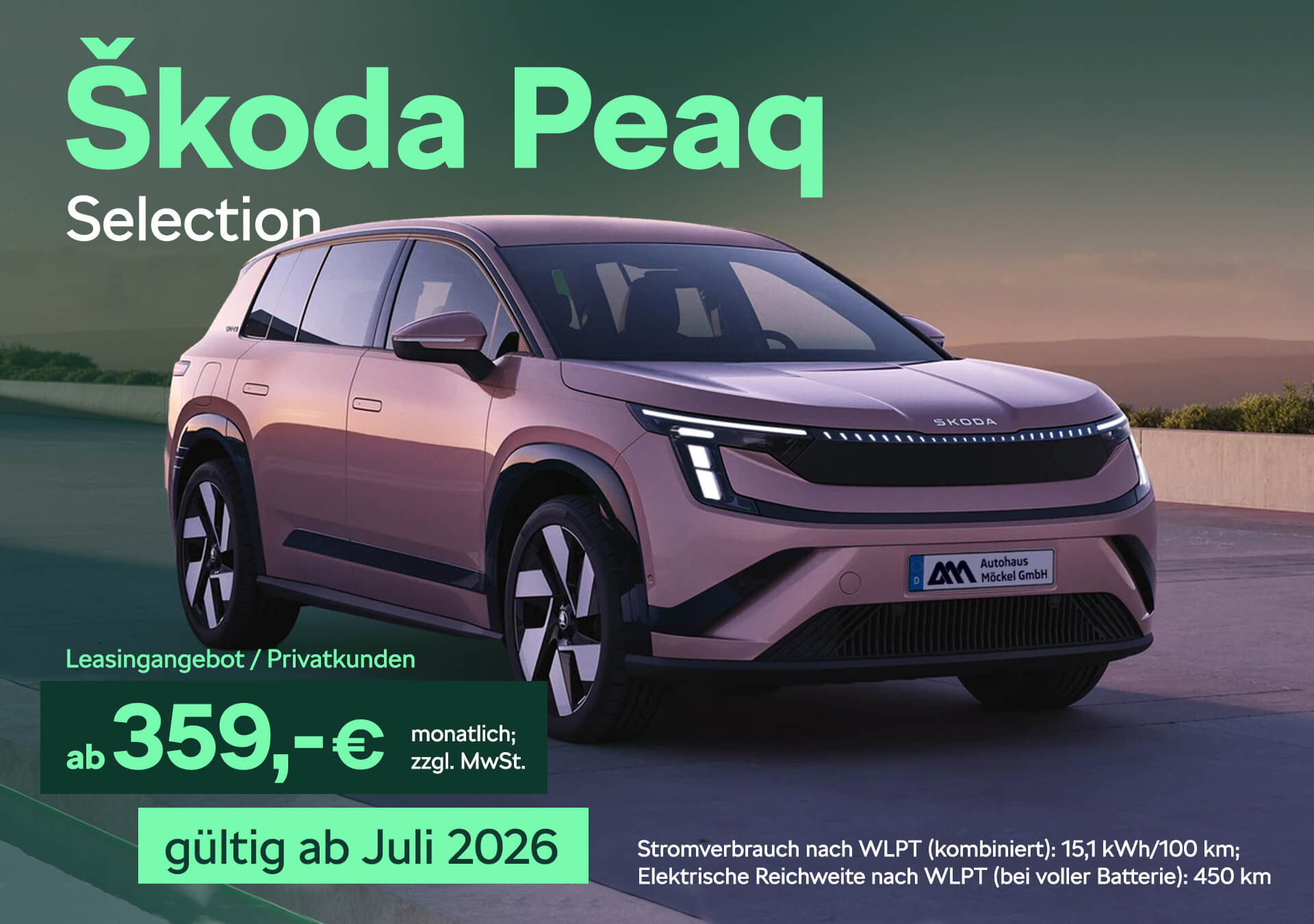 Skoda Peaq Selection Geschäftsleasing